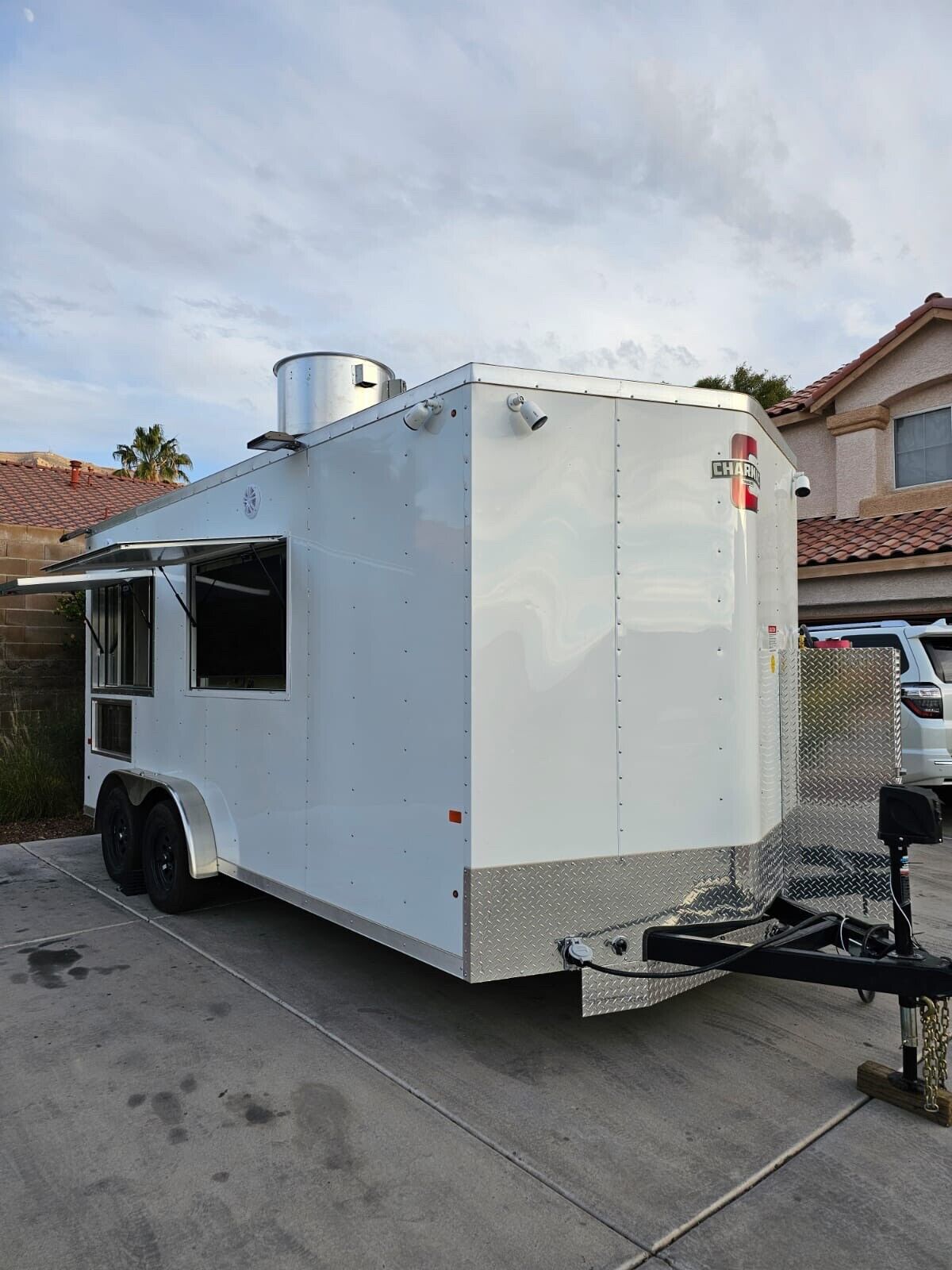7.5 X 16 Enclosed Concession Food Vending Trailer With Equipment